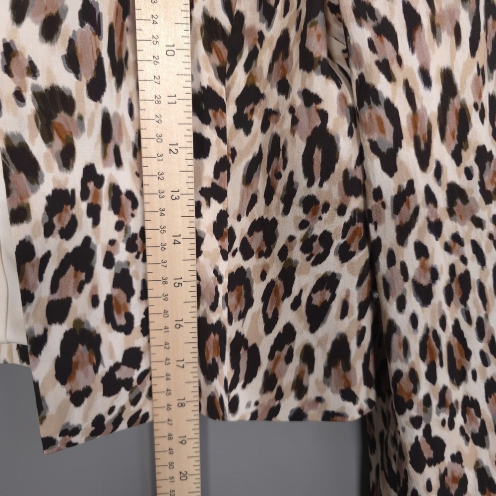ANTHROPOLOGIE AVEC‎ LES FILLES NEW Leopard Print Cropped Jacket Dress Set Size 6 - Picture 10 of 12